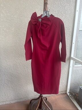 Yabang now neck dress with crystal accent NWT